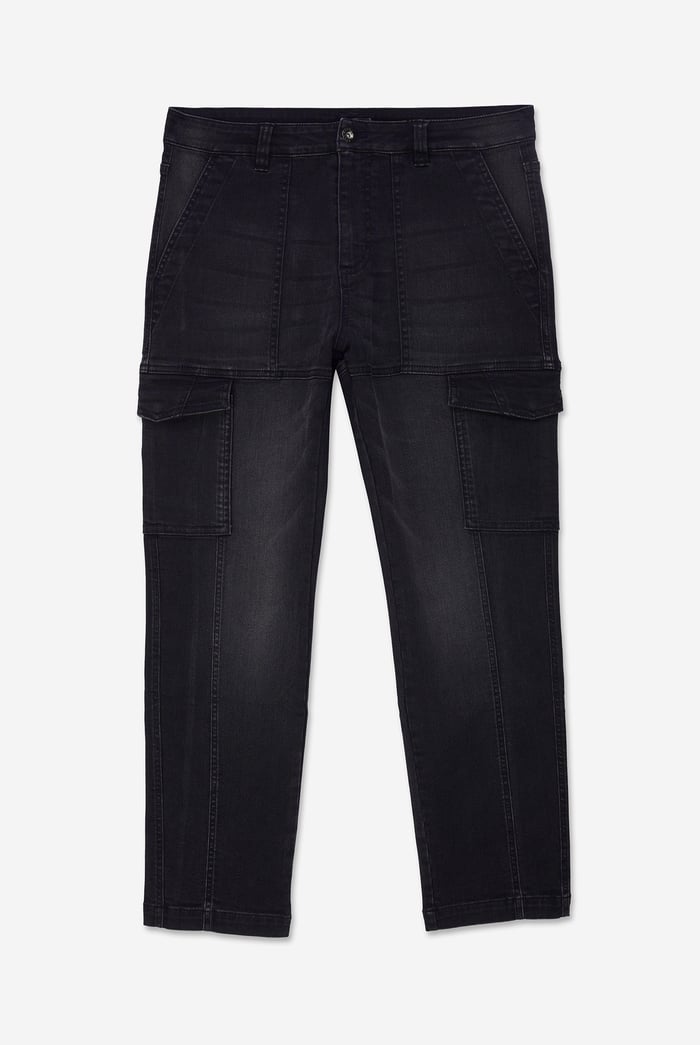 Mens Regular Fit Stretch Utility Jeans