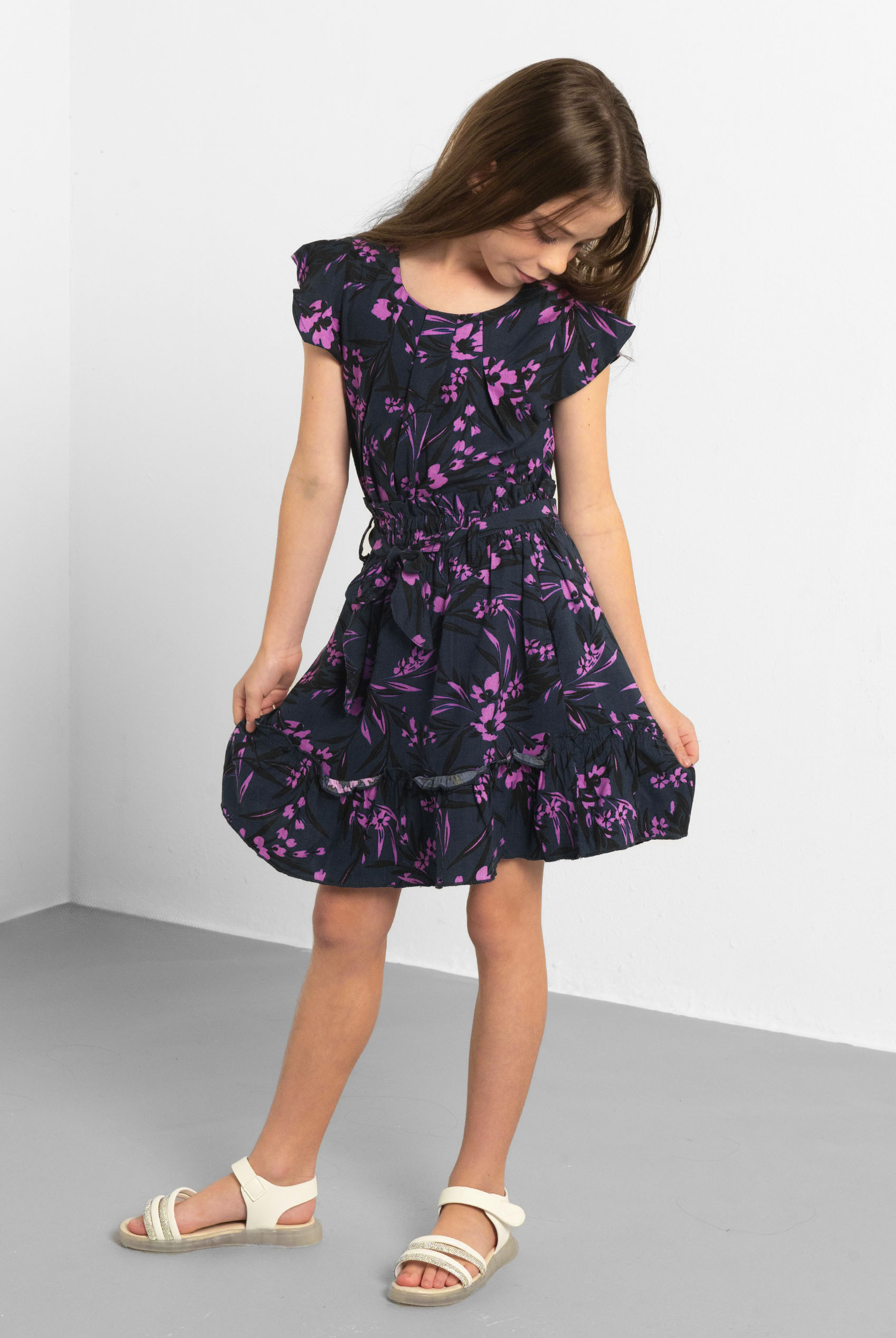 Garden Printed Smocked Waist Tops (2/3yrs-8/9yrs)