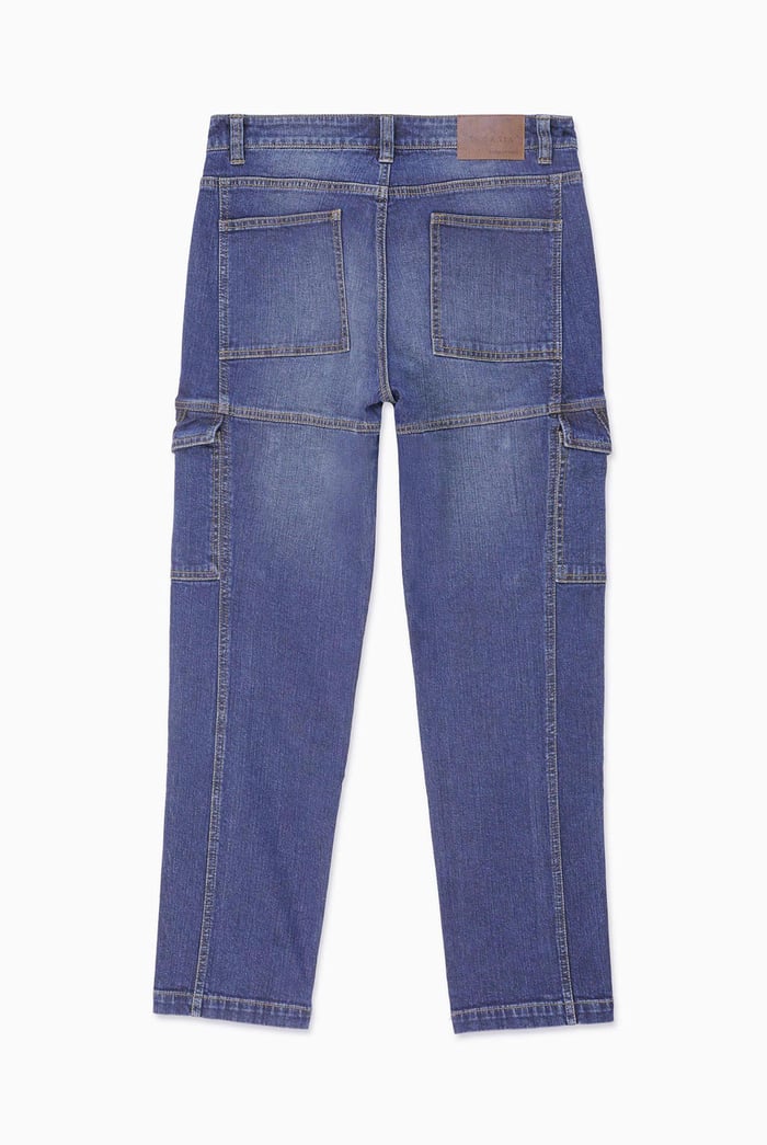 Mens Regular Fit Utility Jeans