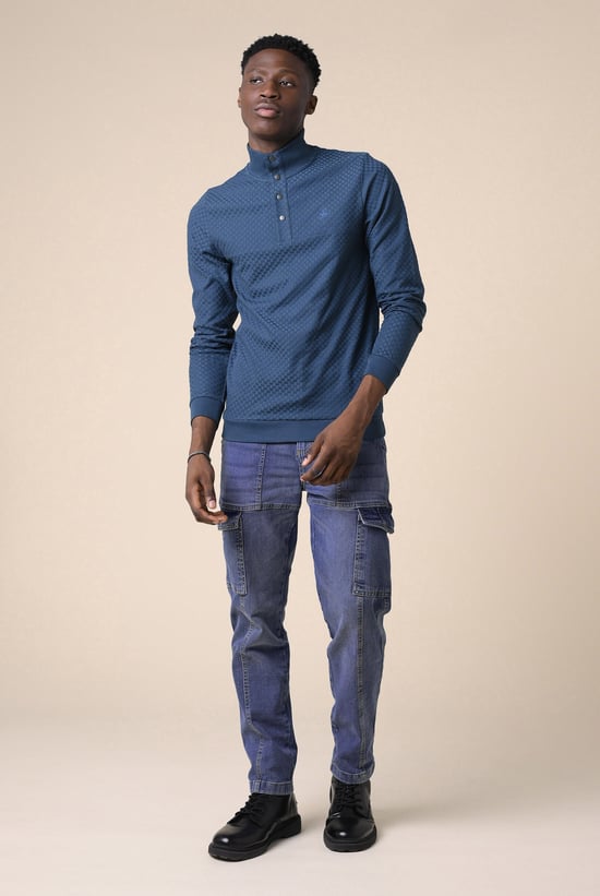 Mens Regular Fit Utility Jeans