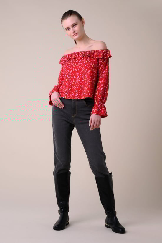 Womens Grey Slim Fit Jeans