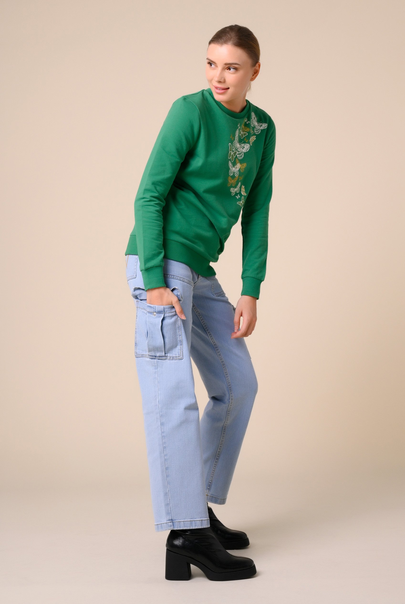 Vintage Straight Leg Cargo Jeans