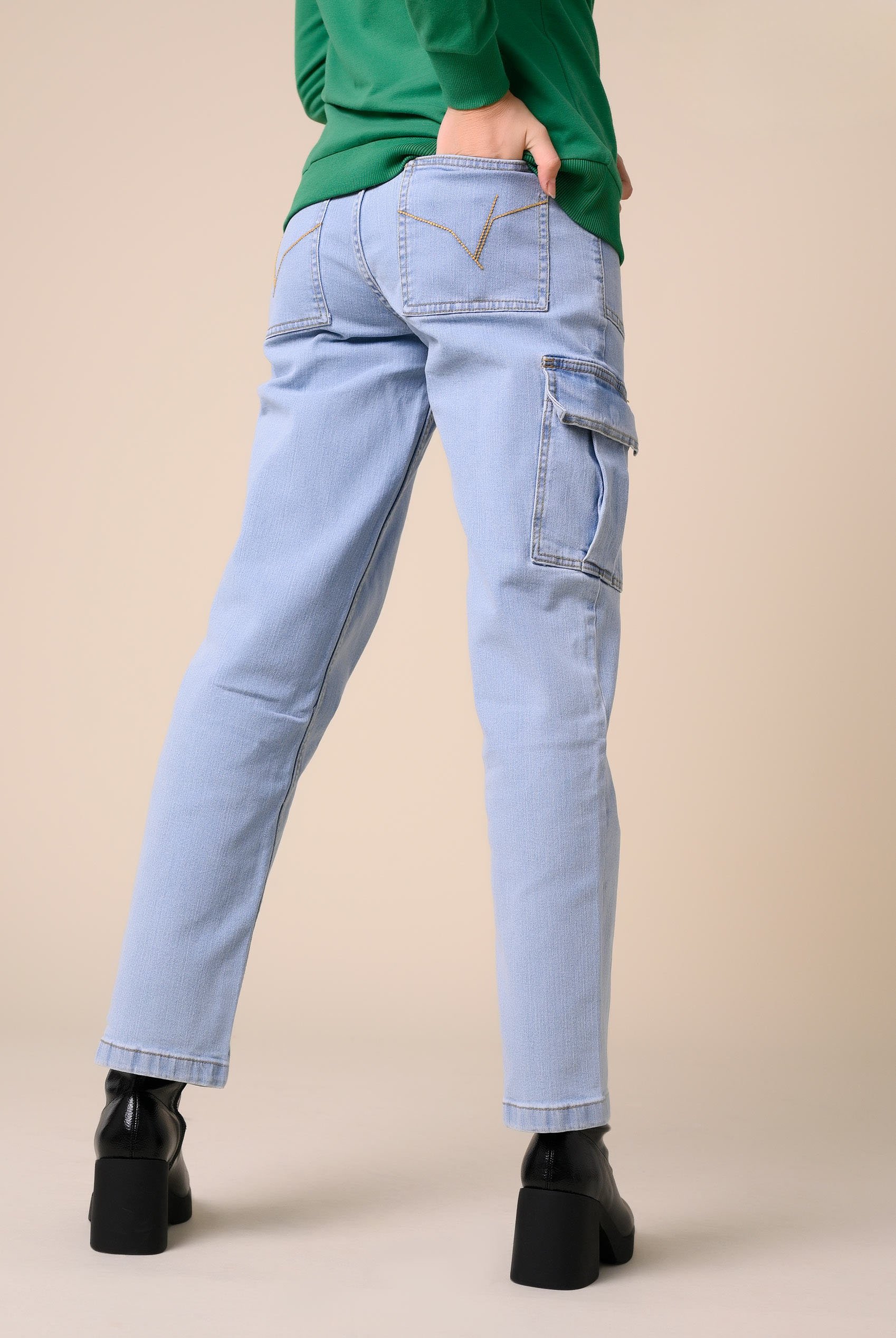 Vintage Straight Leg Cargo Jeans