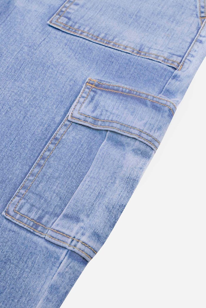 Vintage Straight Leg Cargo Jeans