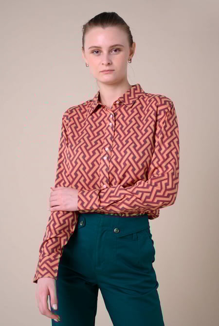 Womens Black Viscose Formal Shirt