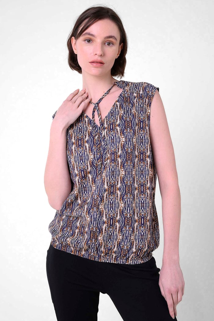 Womens Tie Neck Tops