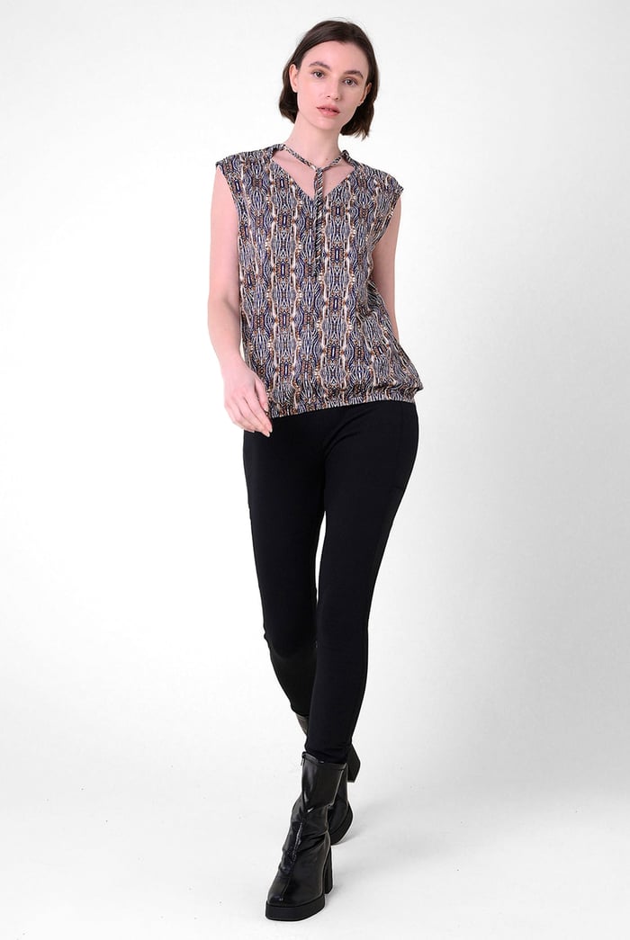 Womens Tie Neck Tops