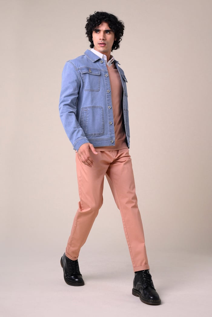 Mens Classic Blue Denim Jacket