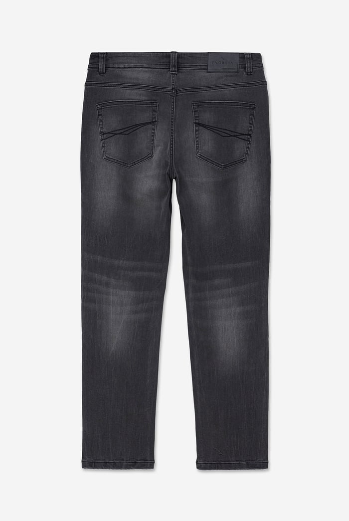 Regular Fit Distressed Stretch Denim Jeans