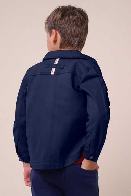 Boys Blue Twill Overshirt (3yrs-9yrs)