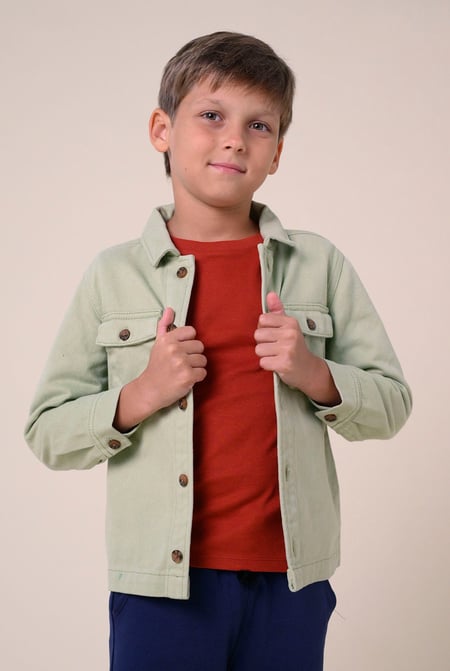 Boys Yellow Twill Overshirt (3yrs-9yrs)