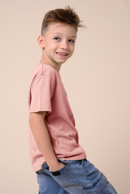 Boys Cream Falls Flyers T-Shirt ( 3yrs-9yrs)