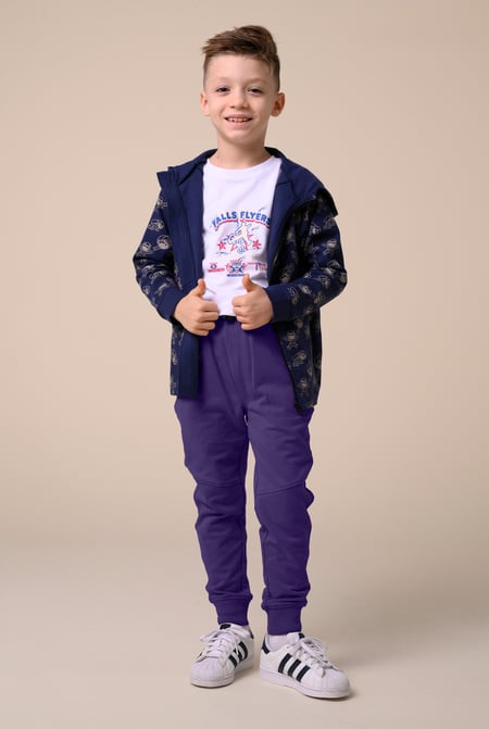 Boys Brown Cut & Sew Jogger ( 6yrs-11yrs)