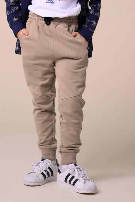 Boys Brown Cut & Sew Jogger ( 6yrs-11yrs)