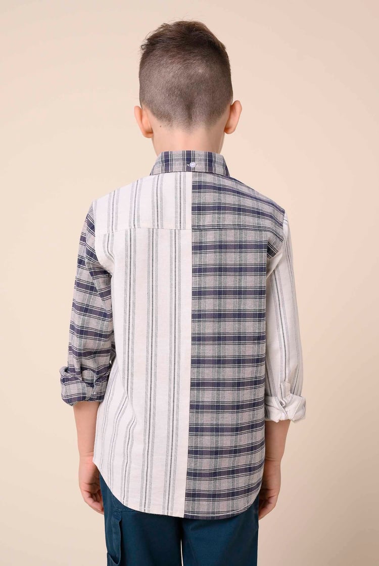 Enorsia Boys Mixed Check Shirt