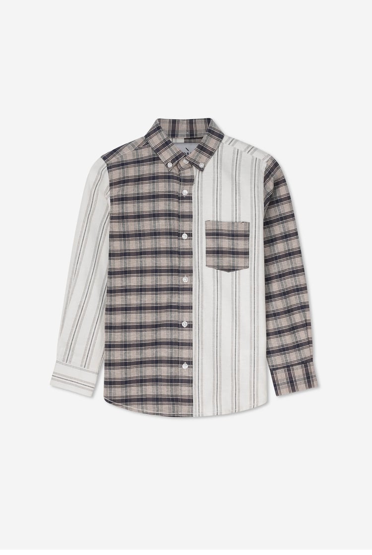 Enorsia Boys Mixed Check Shirt