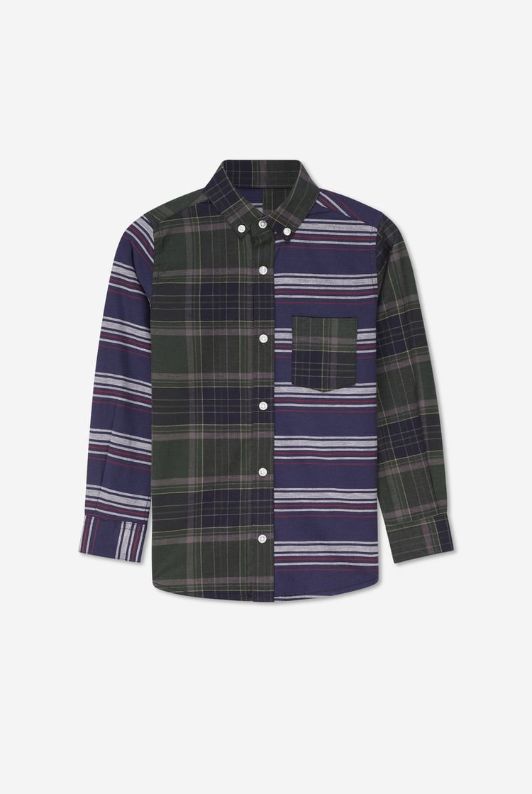 Enorsia Boys Mixed Check Shirt