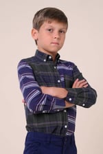 Enorsia Boys Mixed Check Shirt