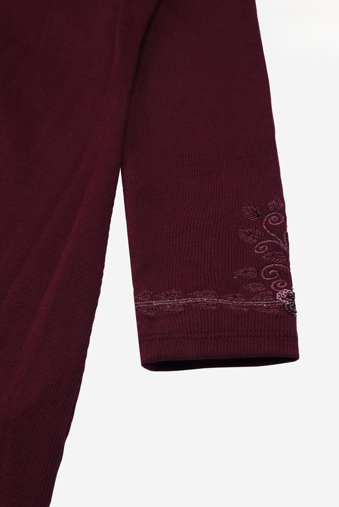 Off Shoulder Embroidery Decor Midi Dress