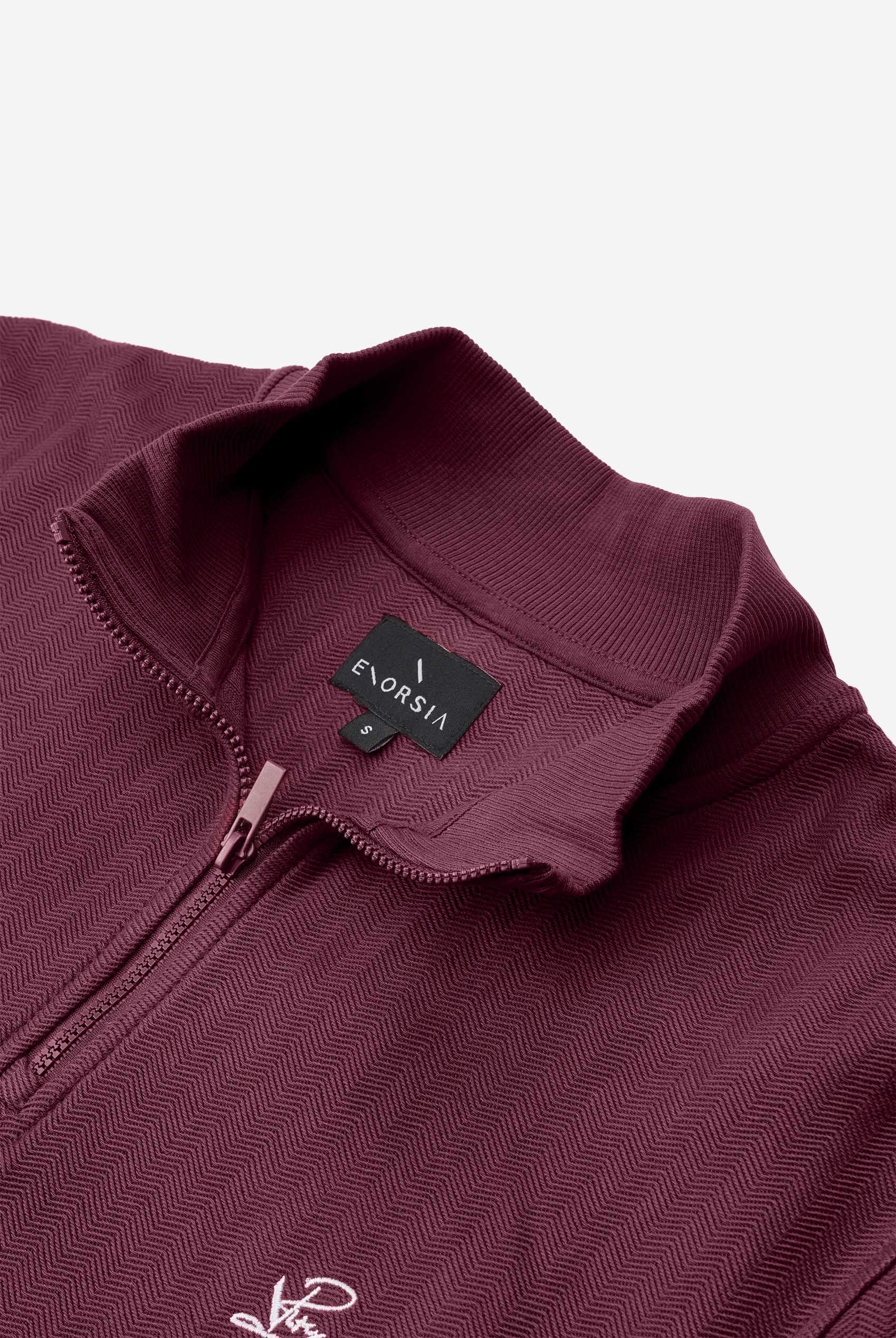 Mens Half Zip Funnel Neck Sweatshirt
