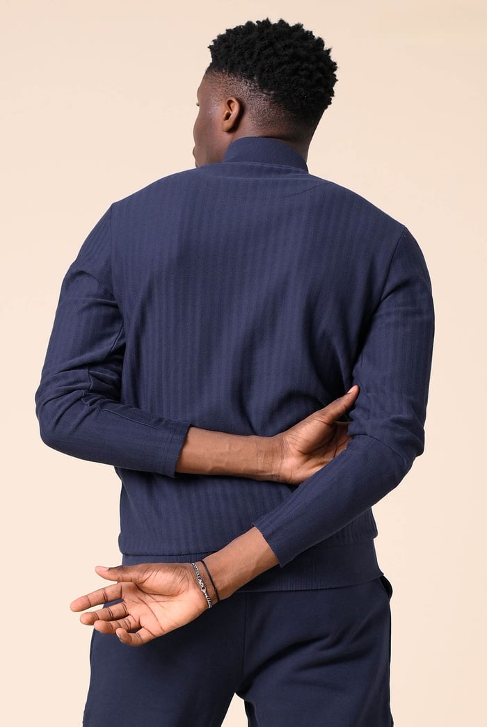 Mens Half Zip Funnel Neck Sweatshirt