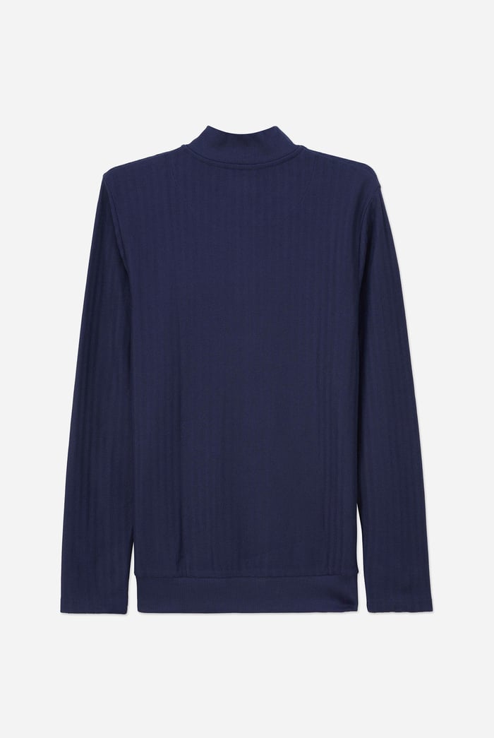 Mens Half Zip Funnel Neck Sweatshirt