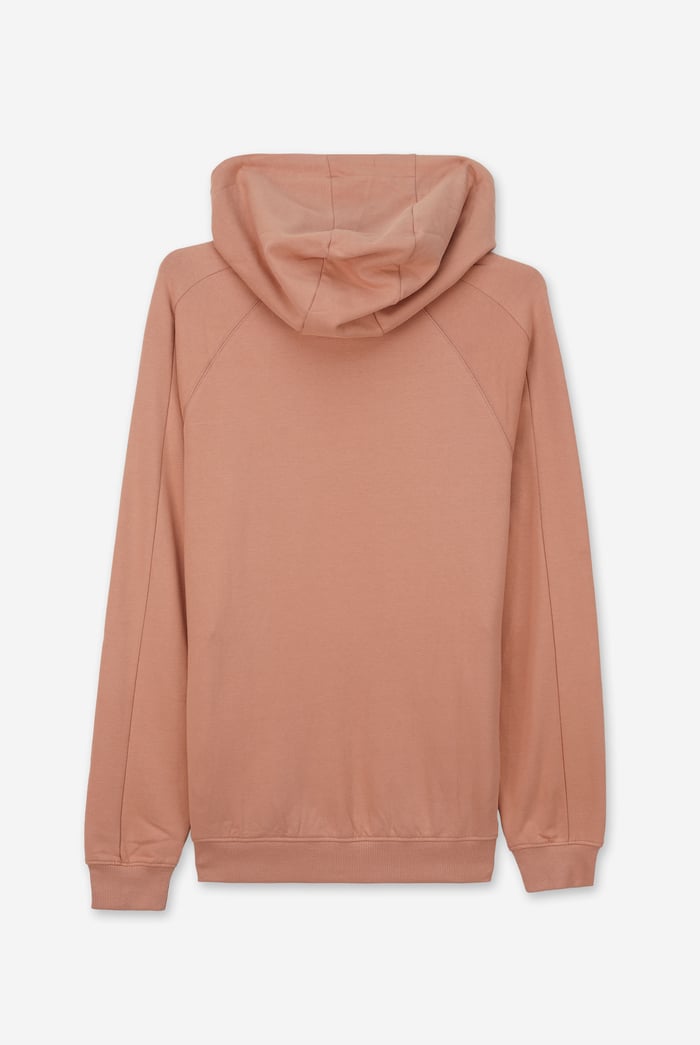 Raglan Sleeve Chest Print Hoodie