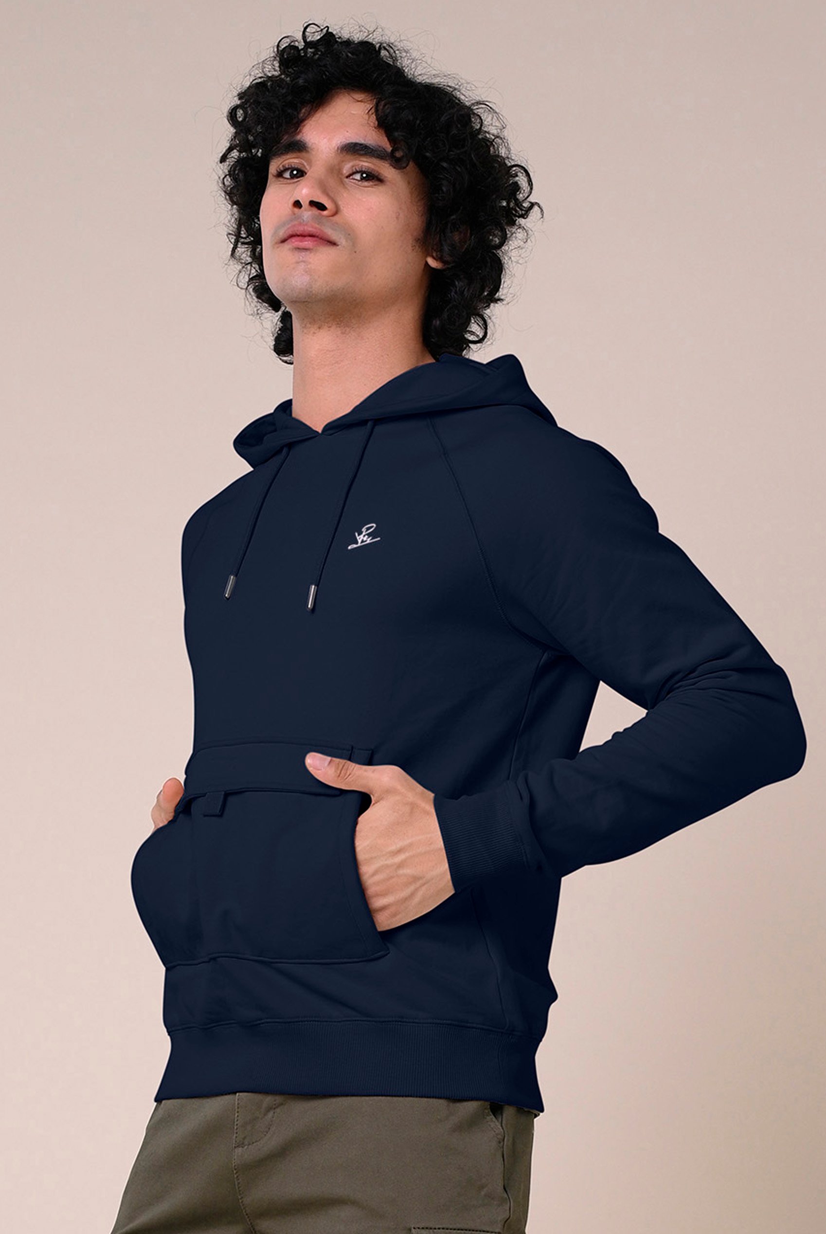 Flap Detail Kangaroo Pocket Hoodie
