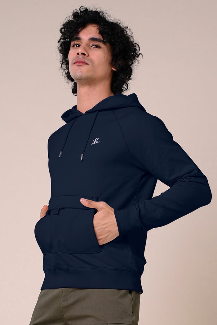 Flap Detail Kangaroo Pocket Hoodie