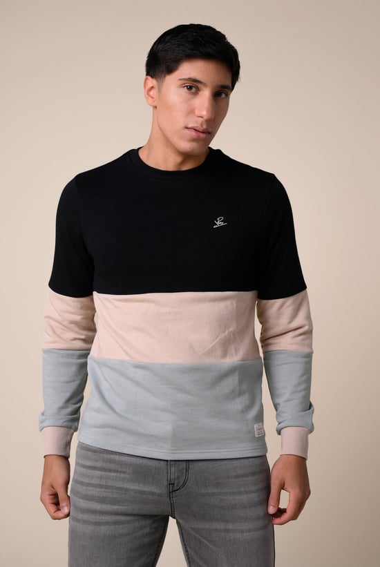Long Sleeve Colourblock Sweatshirts