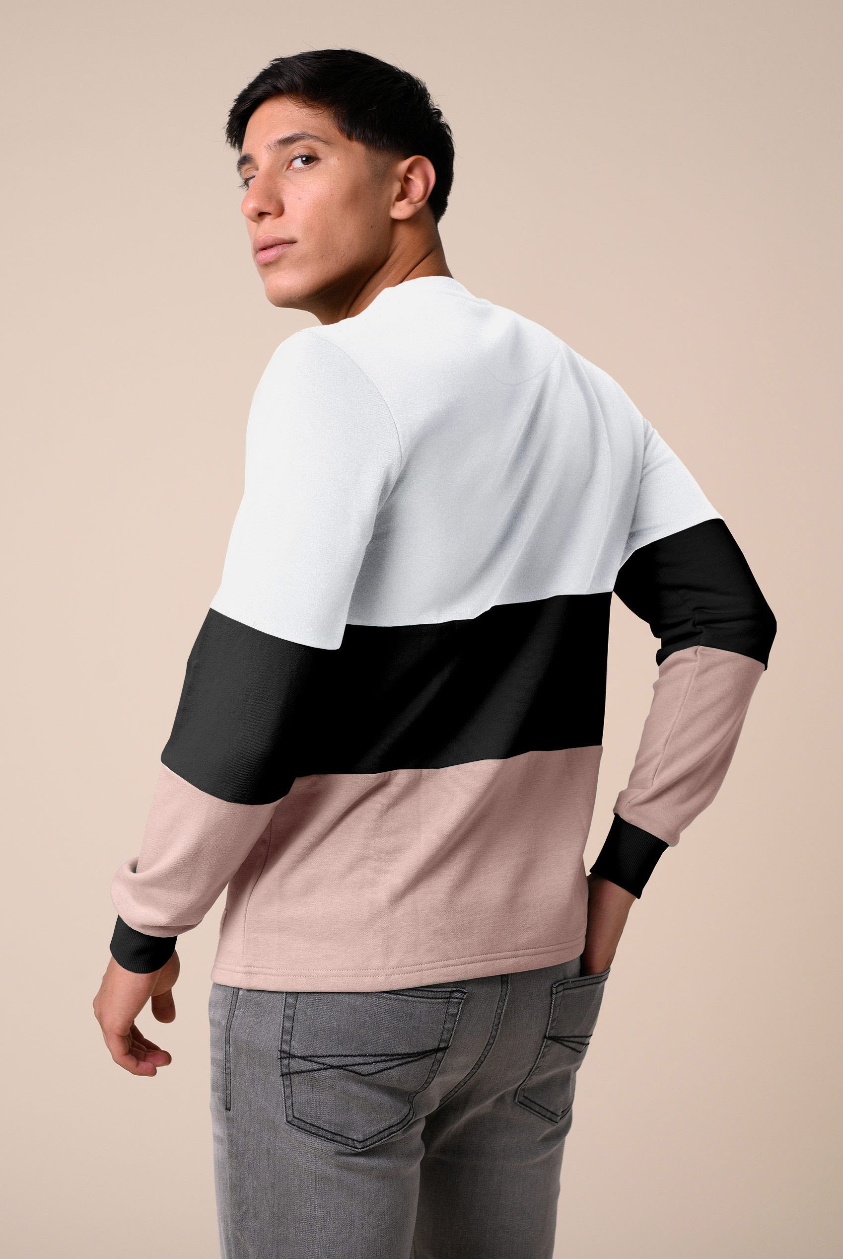 Long Sleeve Colourblock Sweatshirts