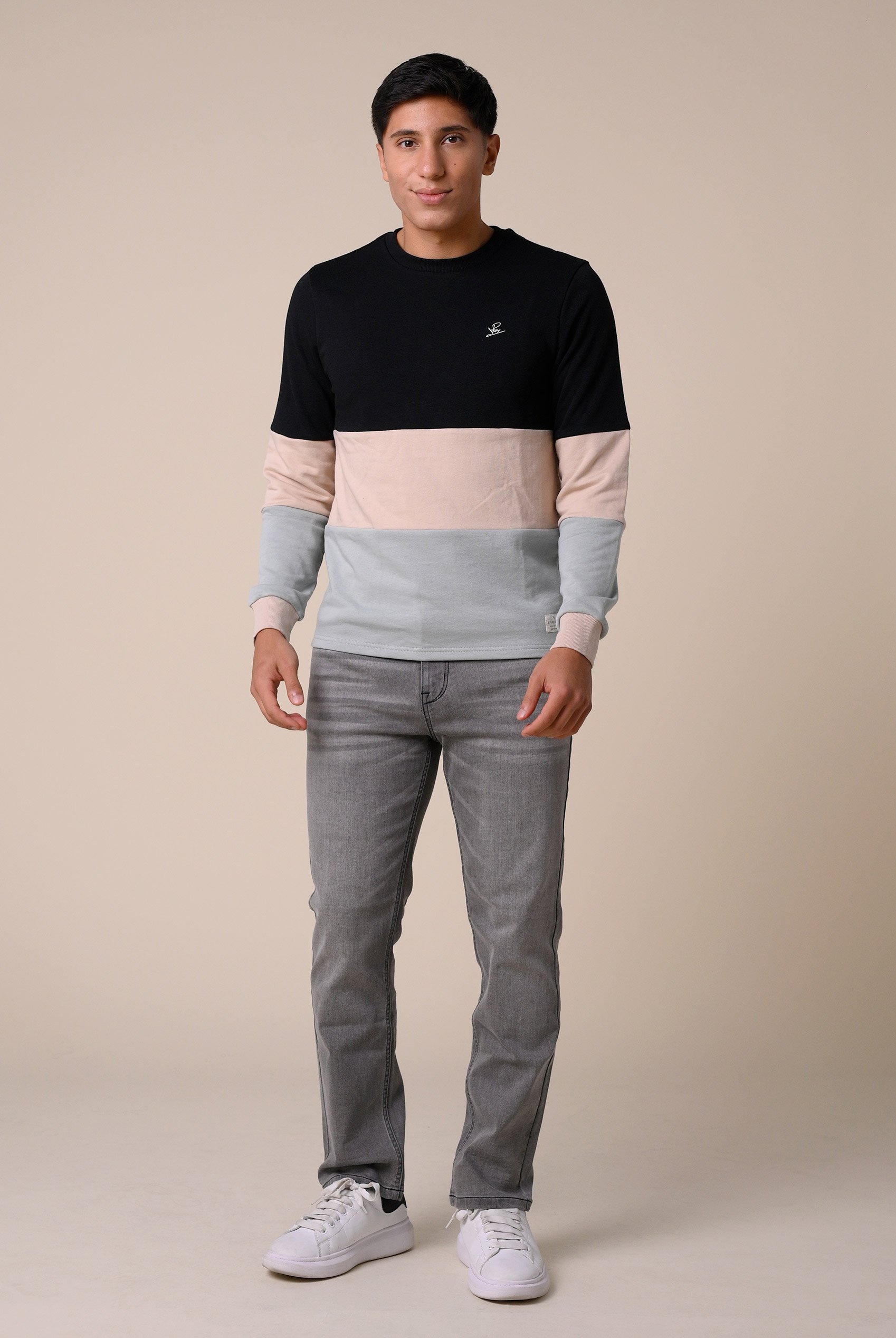 Long Sleeve Colourblock Sweatshirts