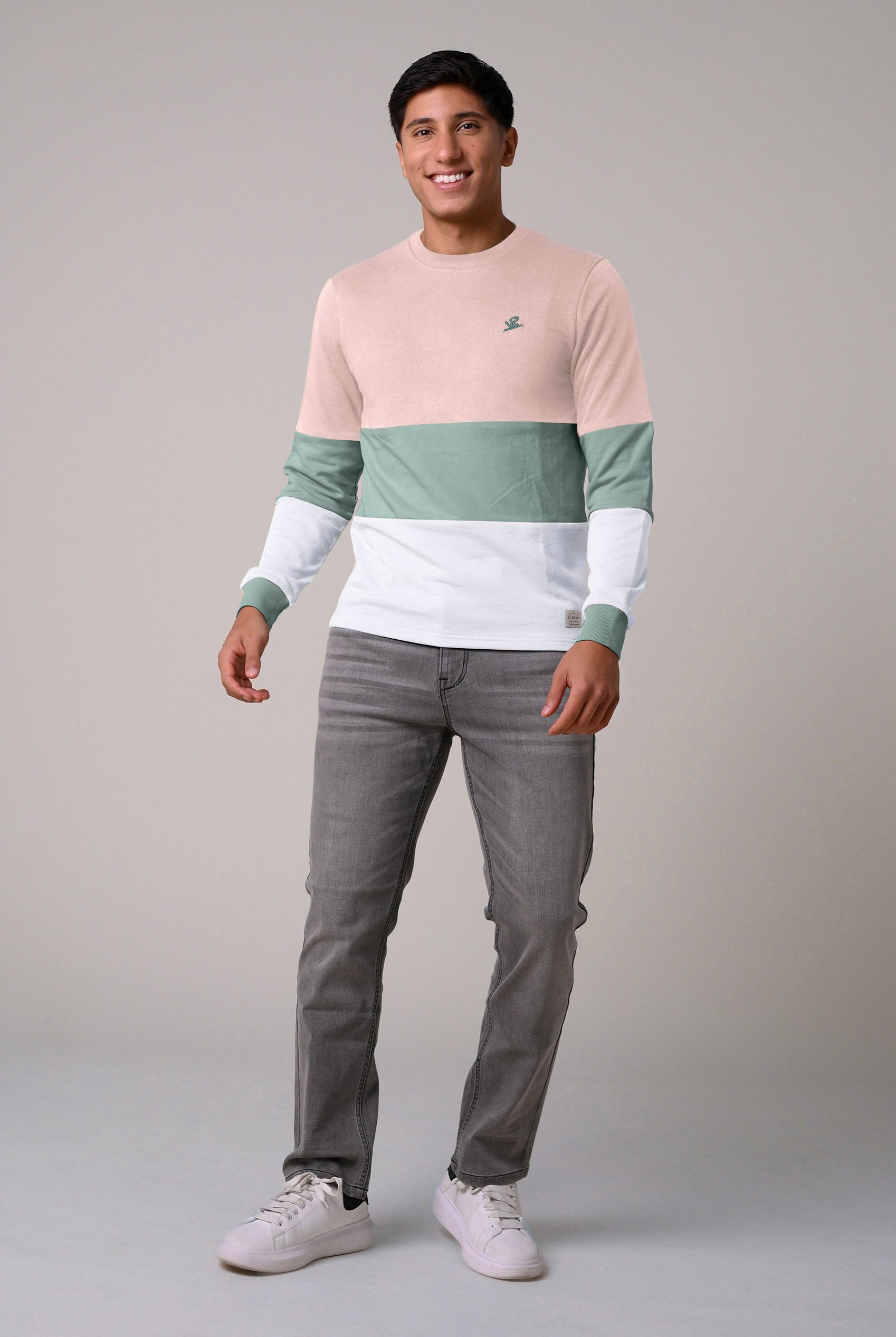 Long Sleeve Colourblock Sweatshirts