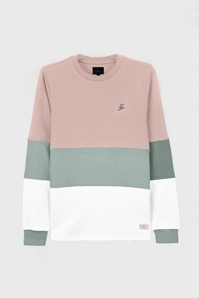 Long Sleeve Colourblock Sweatshirts