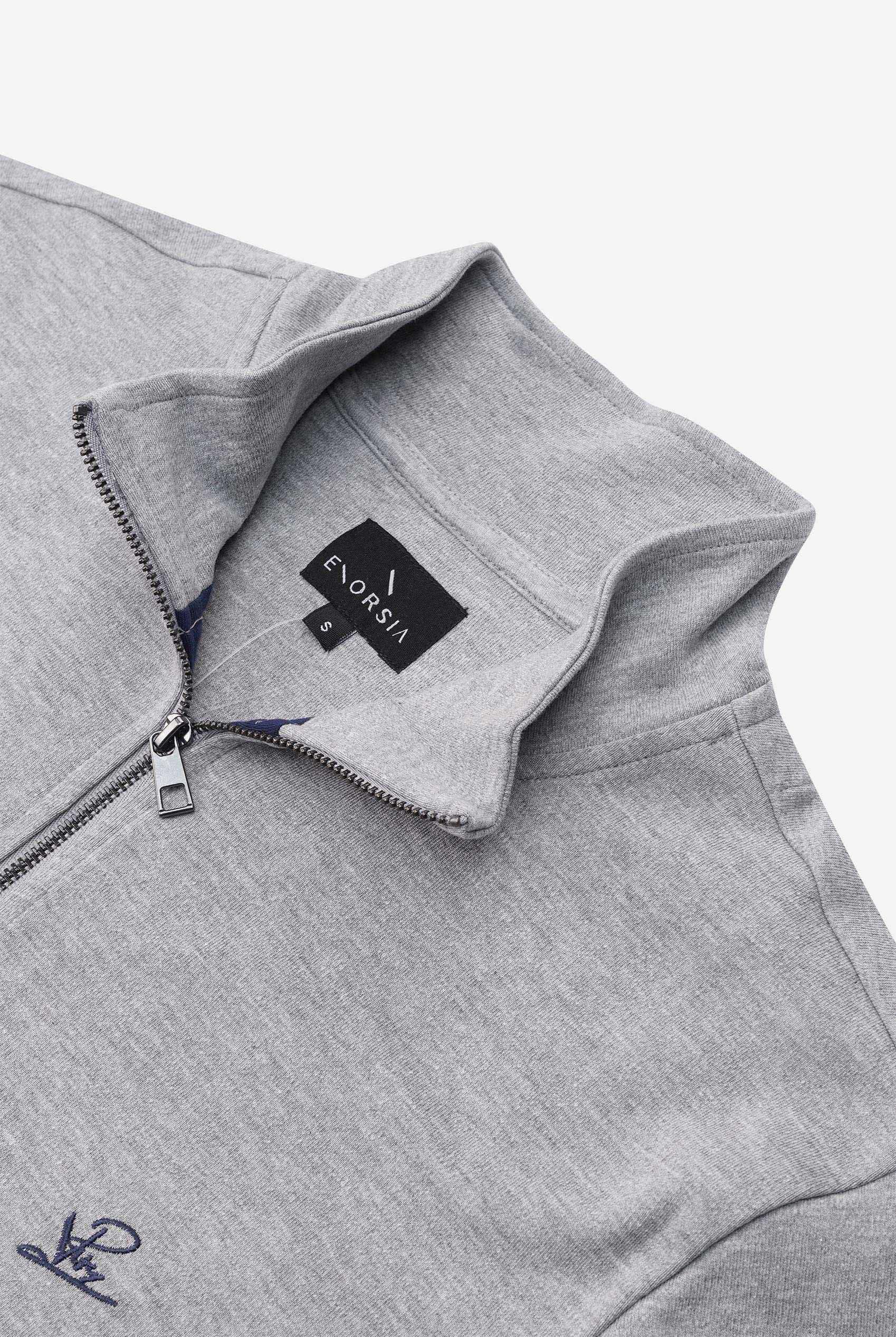 Elbow Patch Half Zip Polo