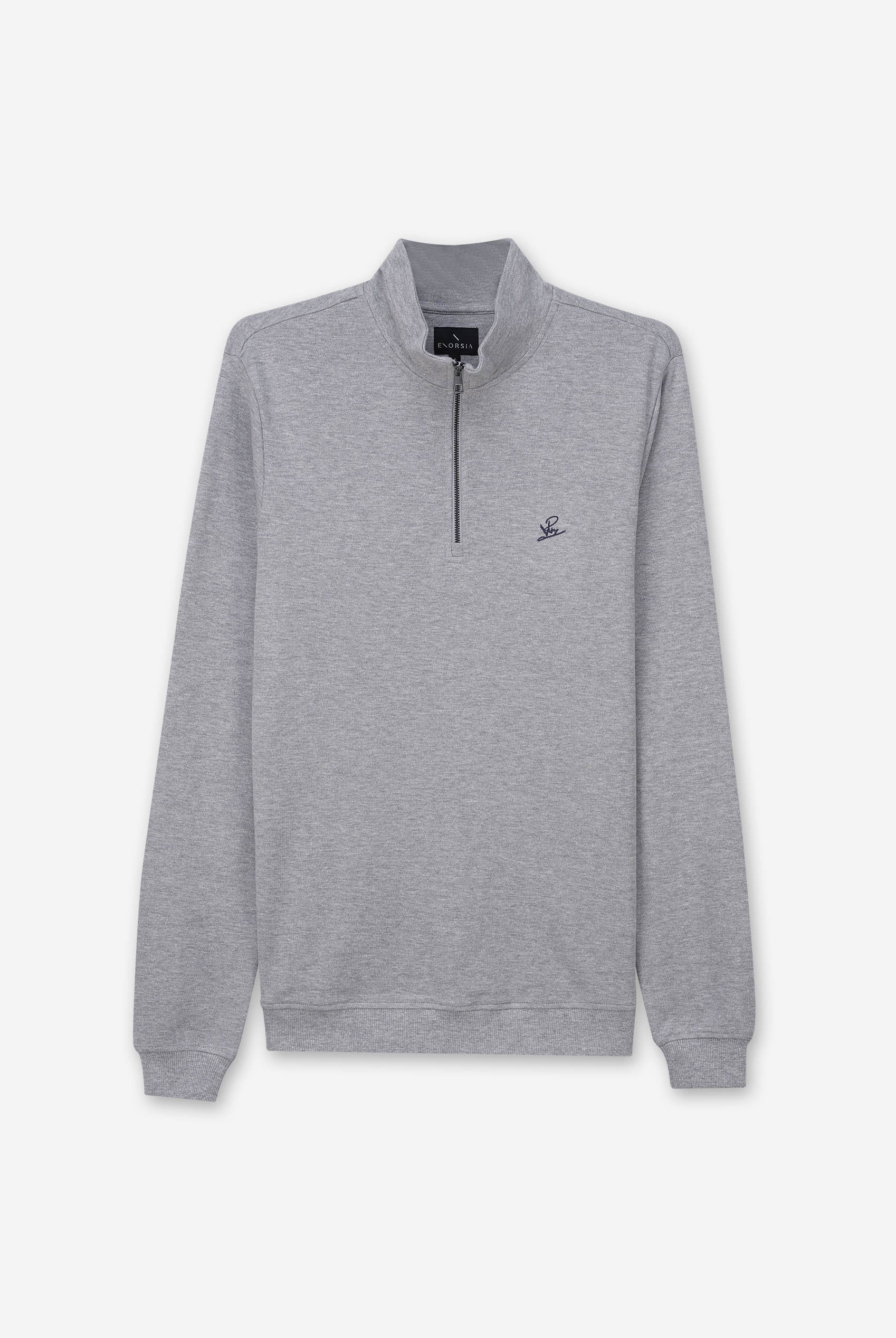 Elbow Patch Half Zip Polo