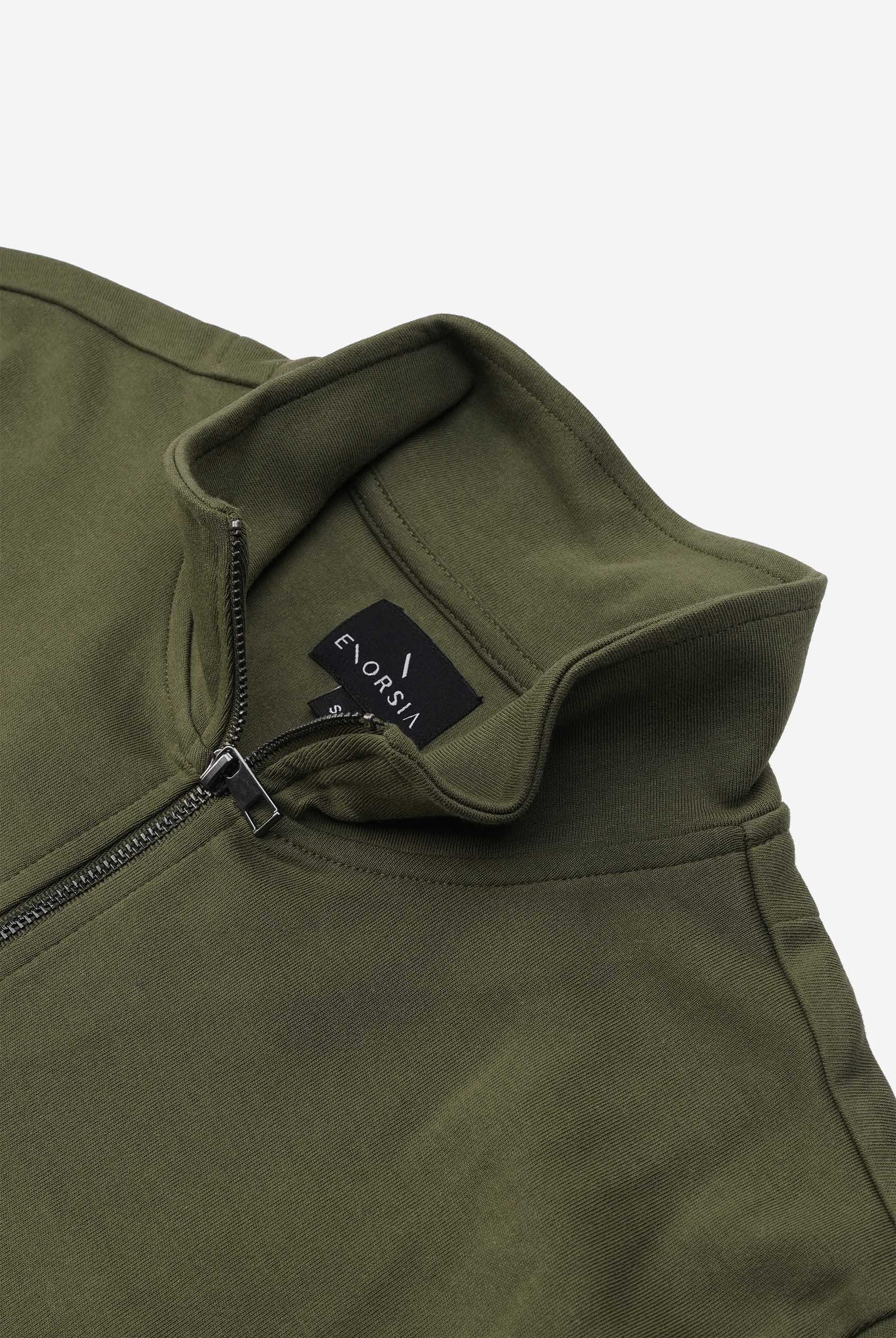 Elbow Patch Half Zip Polo