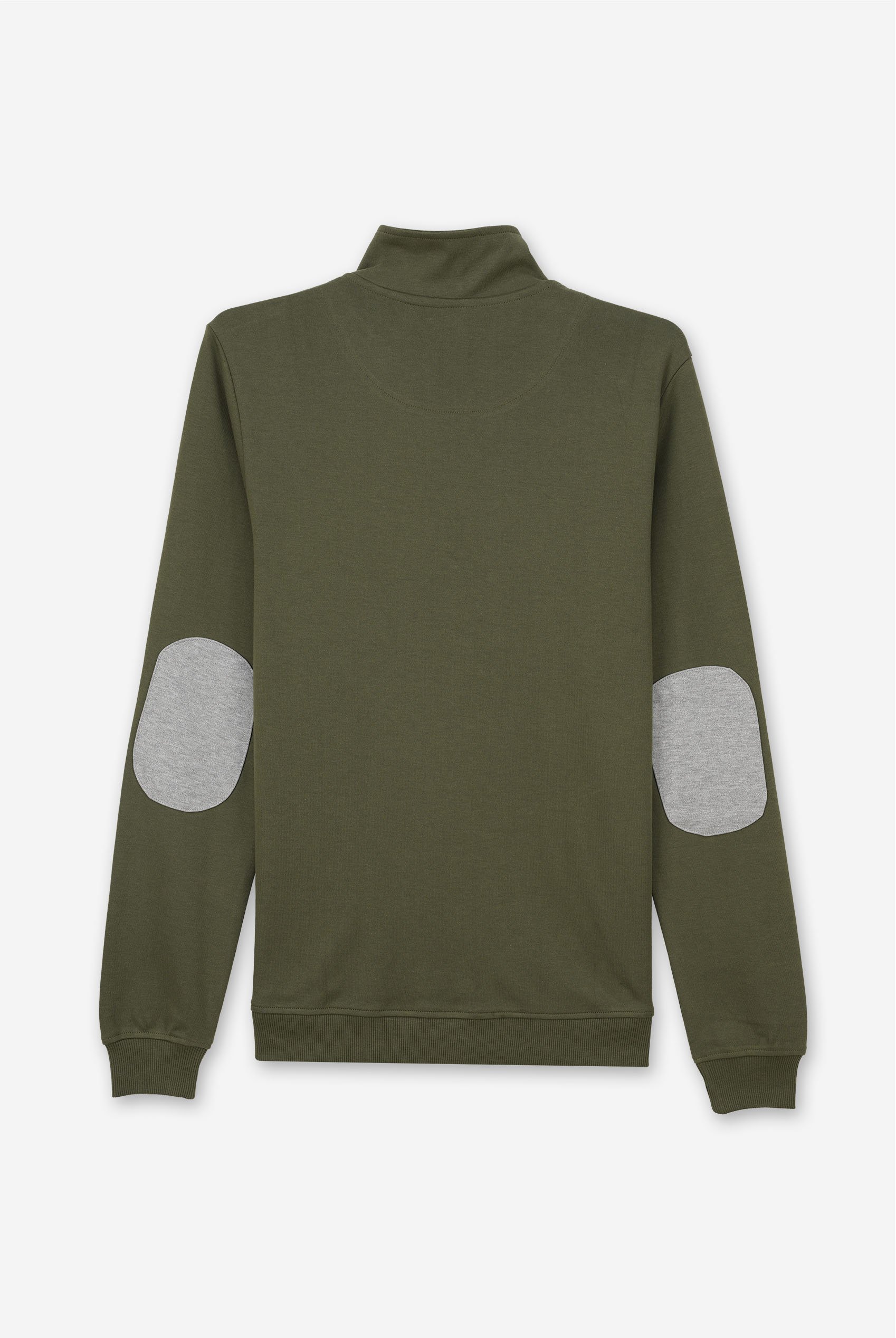 Elbow Patch Half Zip Polo