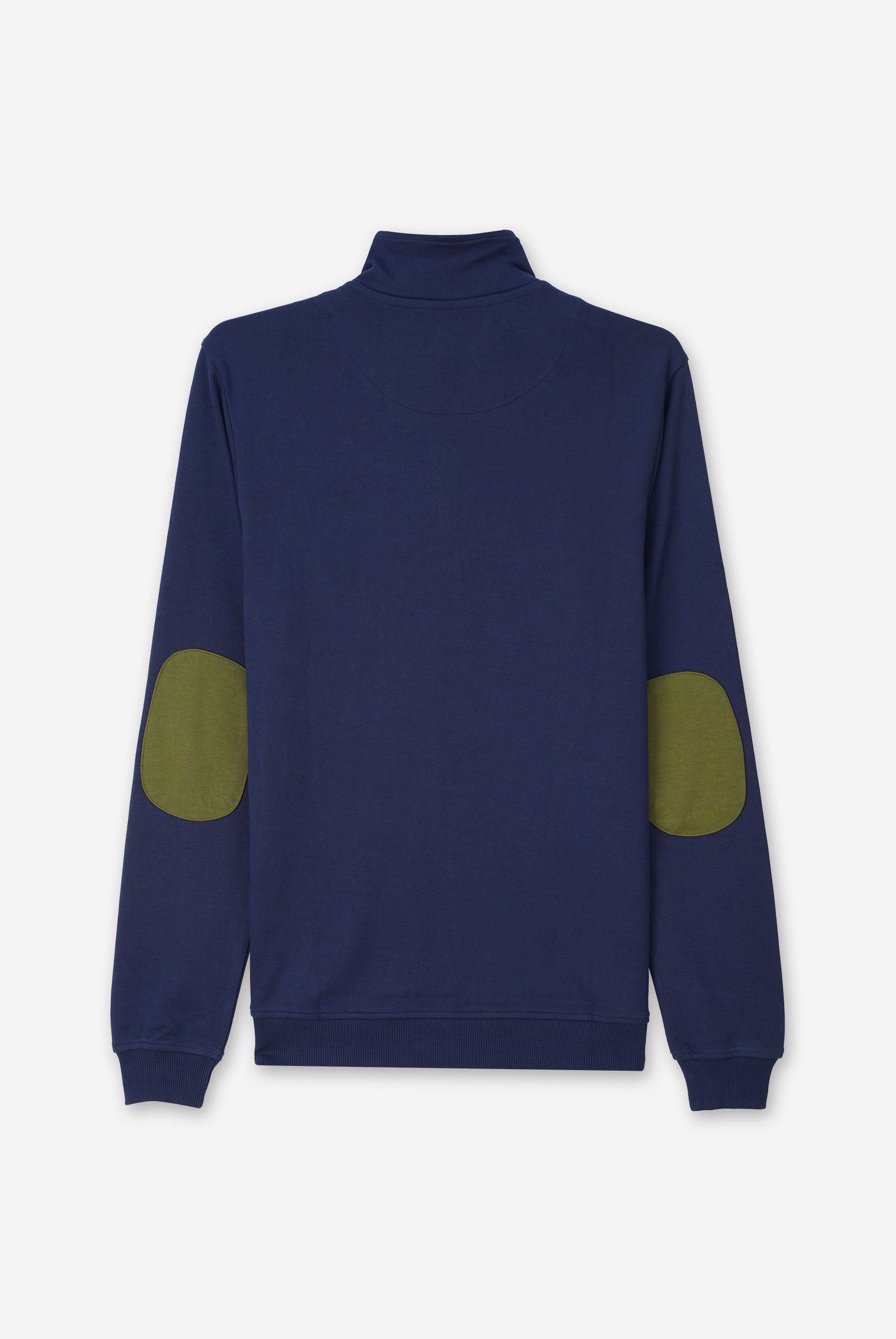 Elbow Patch Half Zip Polo