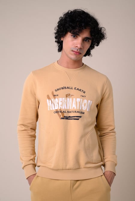 Mens Orange Hibernation Sweatshirt