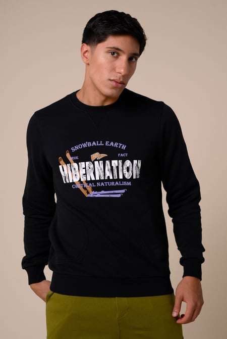 Mens Orange Hibernation Sweatshirt
