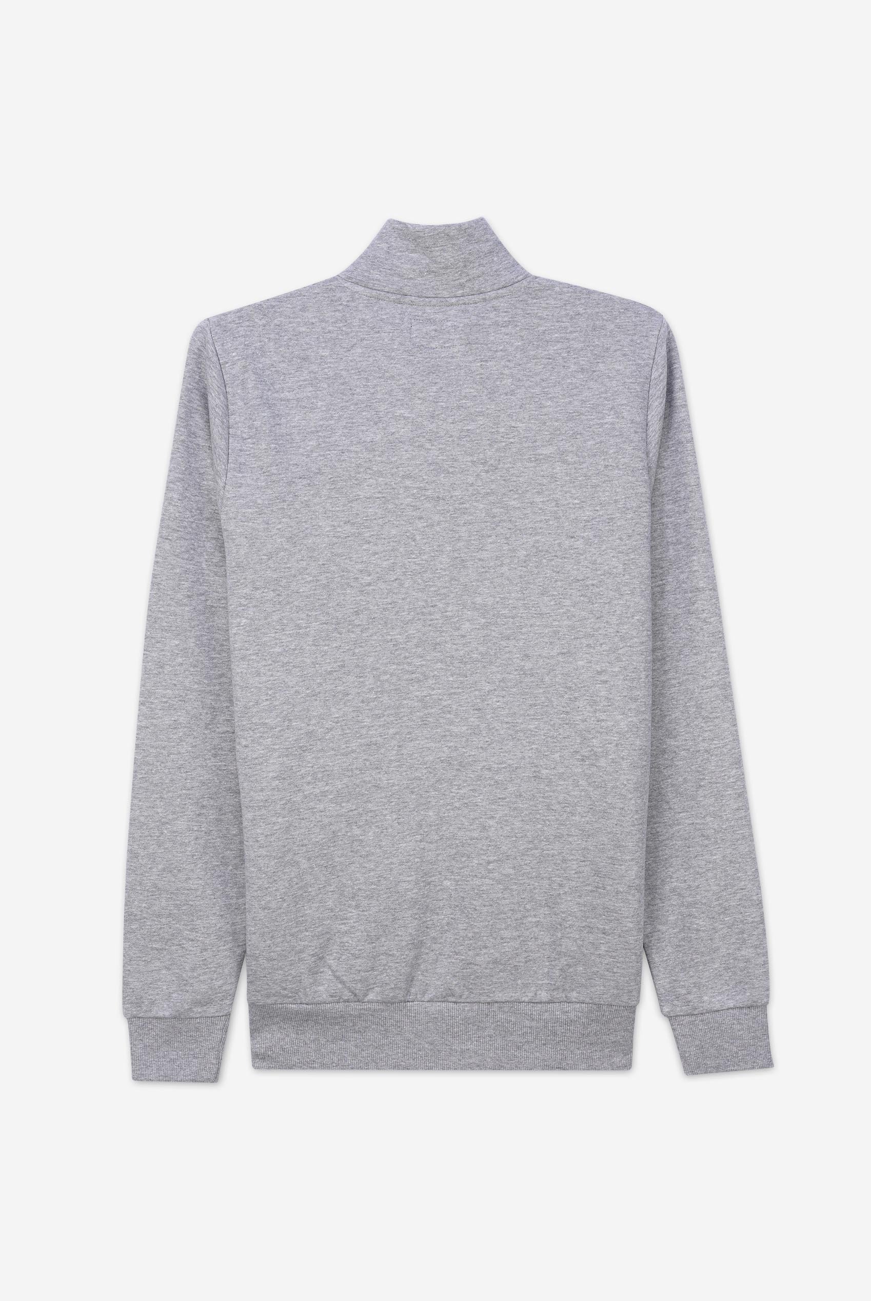 Mens Zip-Up Mock Neck Sweatshirt