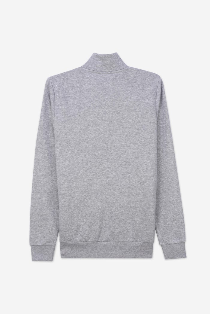 Mens Zip-Up Mock Neck Sweatshirt