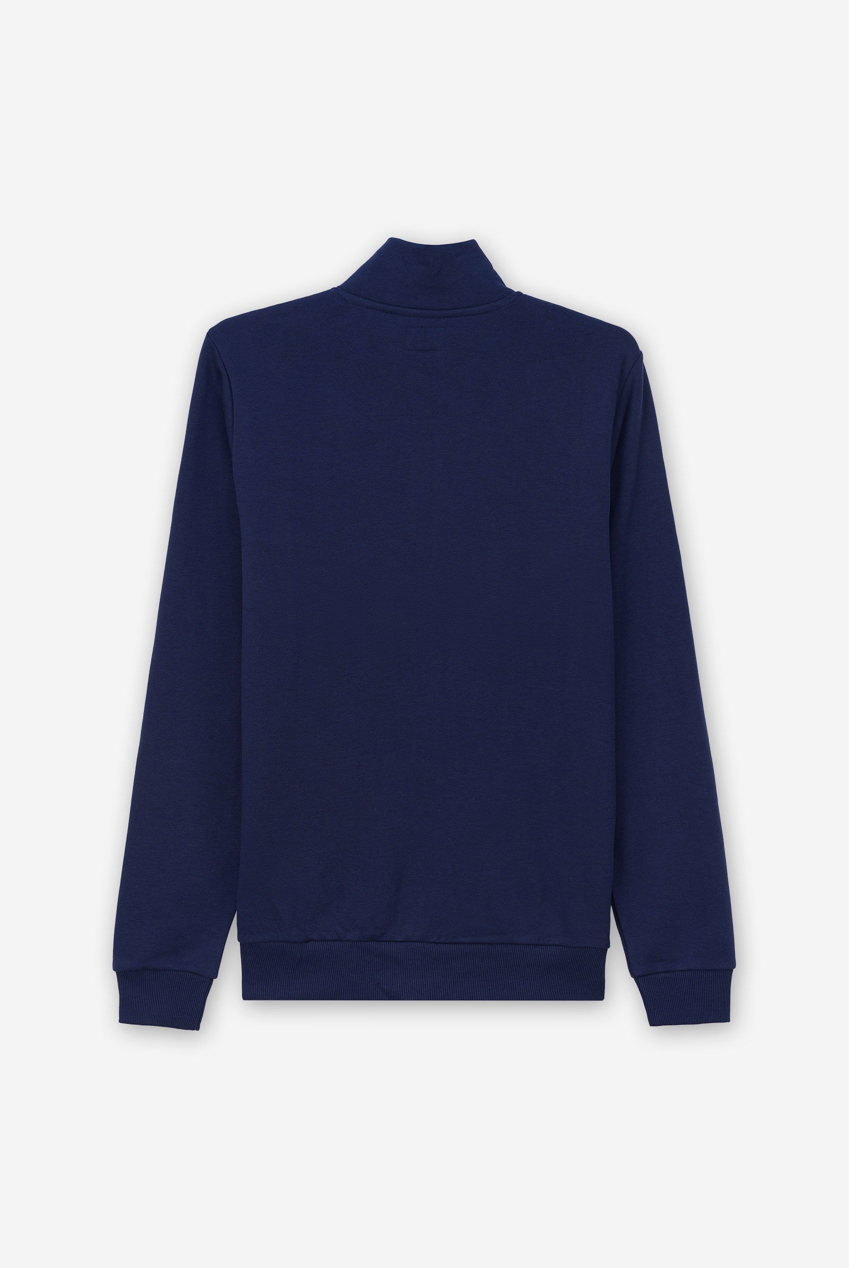 Mens Zip-Up Mock Neck Sweatshirt