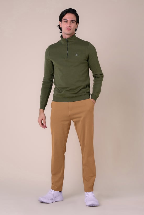 Slim Fit Jersey Trouser With Drawcord