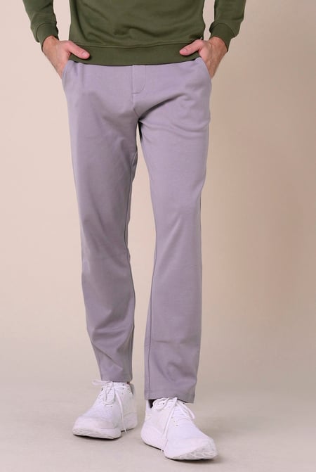 Black Slim Fit Jersey Trouser With Drawcord