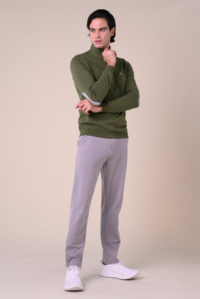 Slim Fit Jersey Trouser With Drawcord