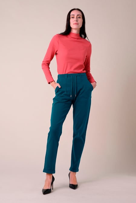 Green Enorsia Jersey Tapered Trouser