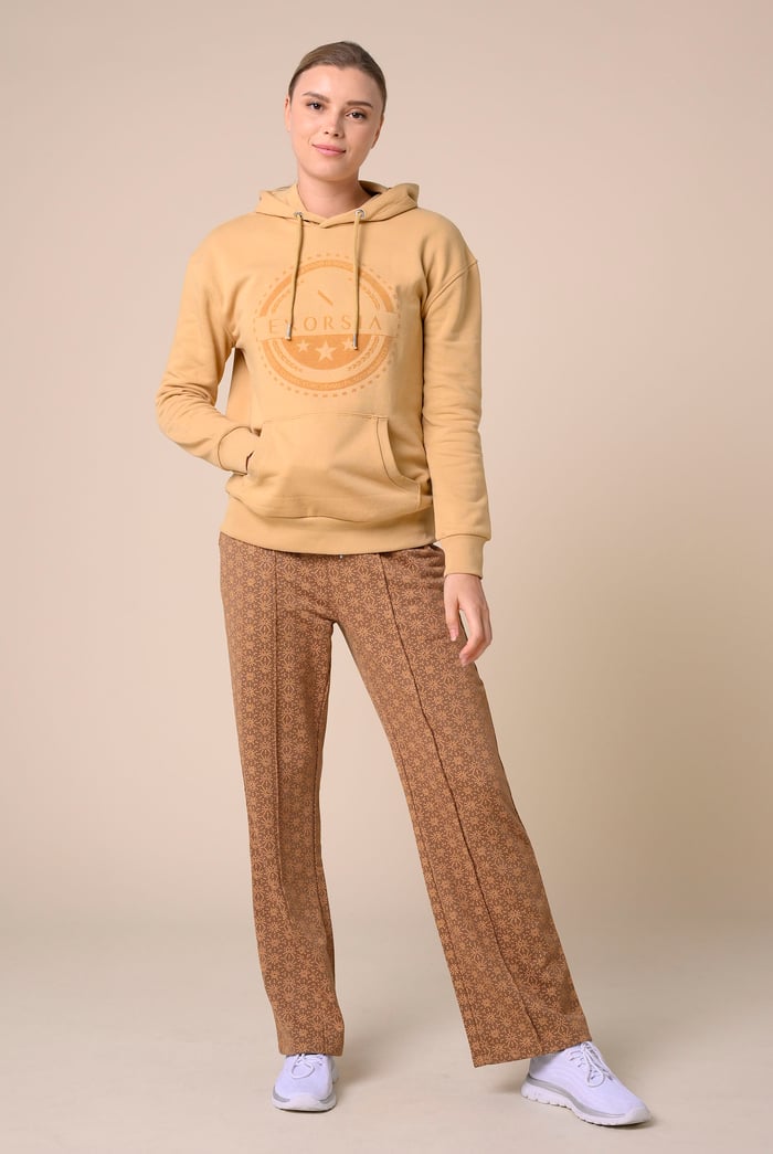 Womens Pleated Wide Leg Trouser