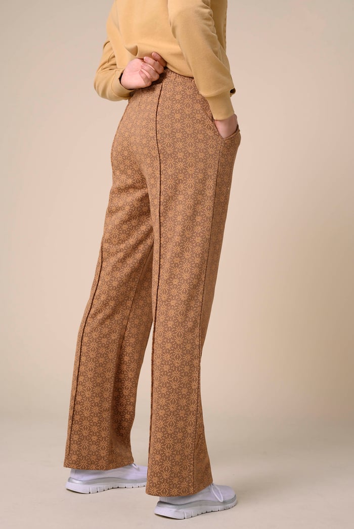 Womens Pleated Wide Leg Trouser